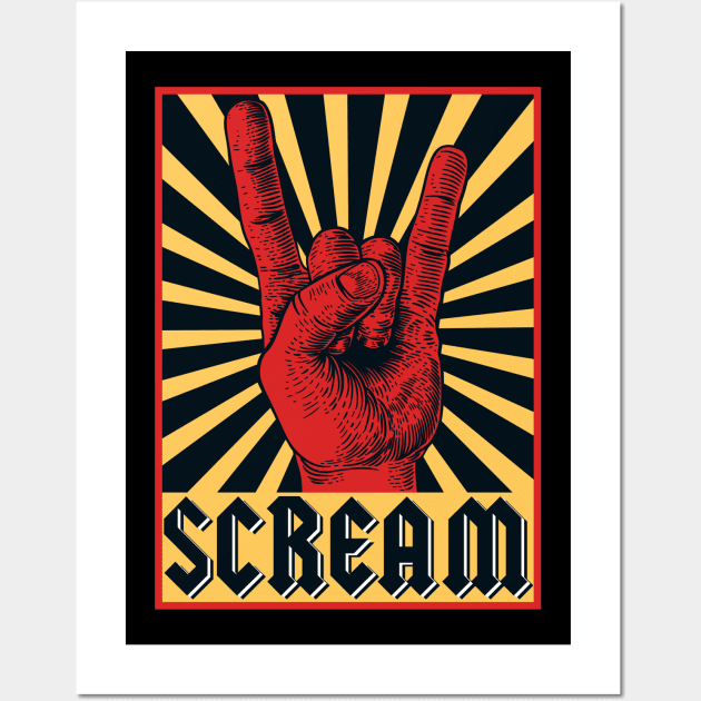 Scream Wall Art by Signal Fan Lab